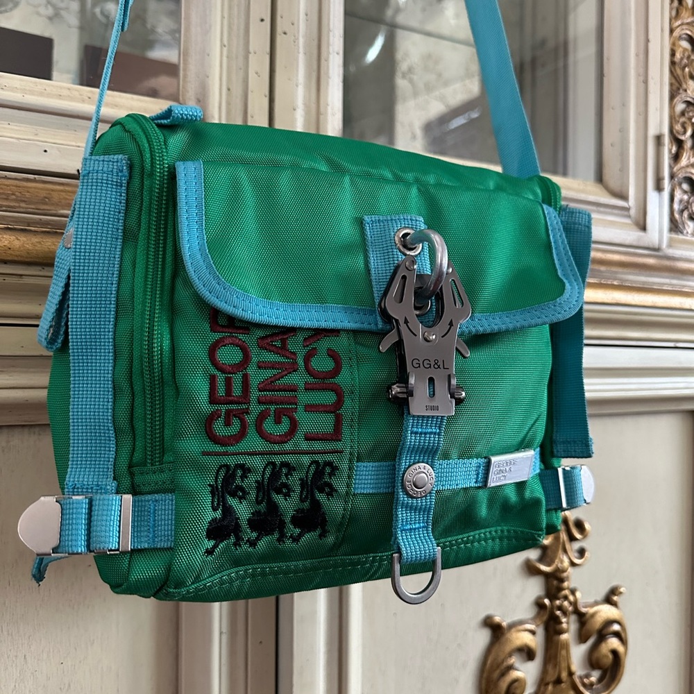 George Gina Lucy Junior Postman NylonCrossbody Bag Vegan